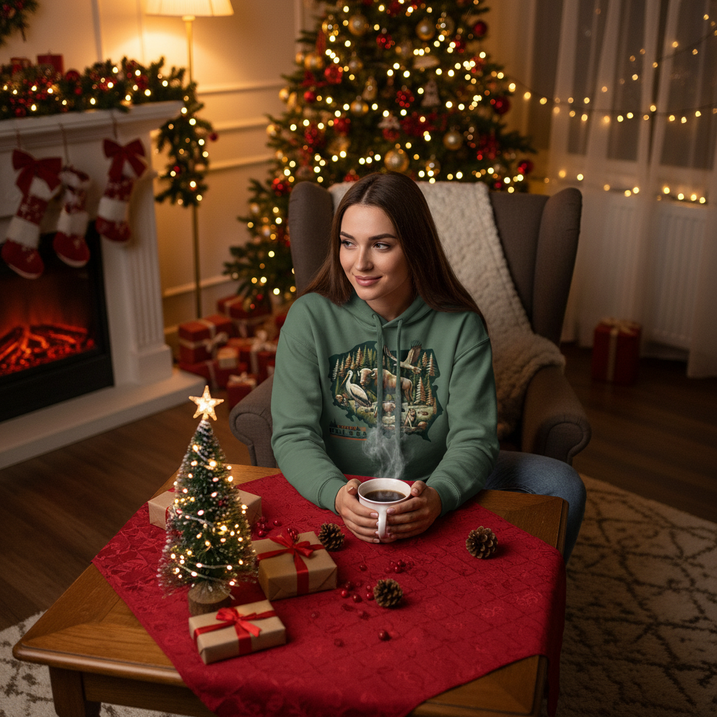 Dzika Polska | Women's Cropped Hoodie | Bella + Canvas 7502